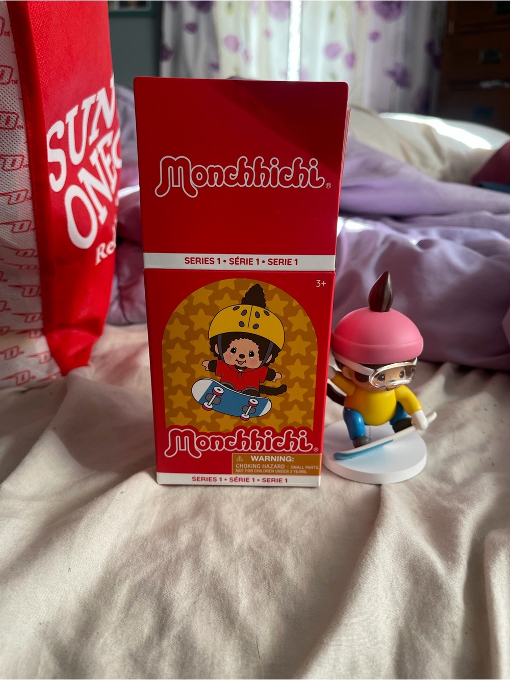 Monchhichi collectible Skateboard Figure -